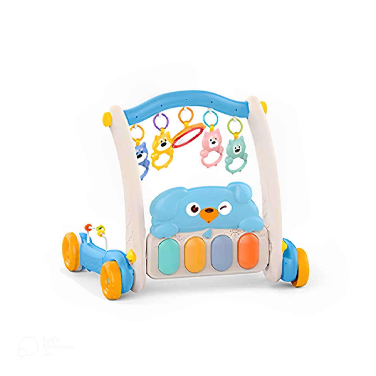 Blue Puppy Baby Walker – Lightweight Push Walker with Fun Design for Early Walking
