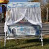 Blue Velvet Baby Rocking Cradle – Lightweight Foldable & Travel-Friendly Bed for Newborns to 2 Years