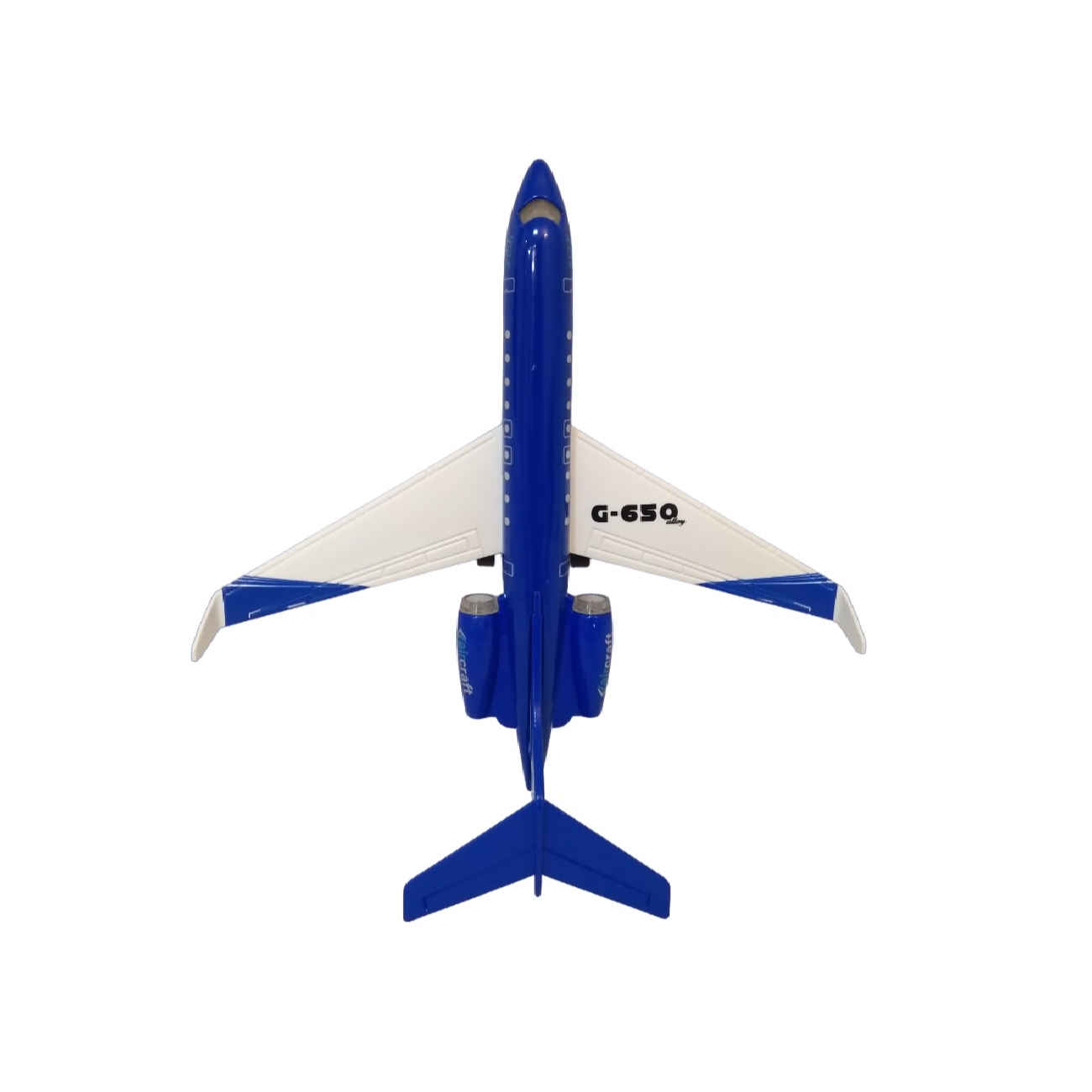 Bombardier Global Express Toy Plane – Die-Cast Passenger Jet and Battery-Powered Features
