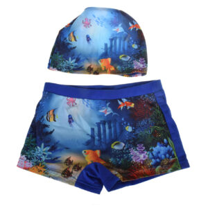 Boys’ Ocean-Themed Swimsuit – Dive into Summer Fun with Style and Comfort