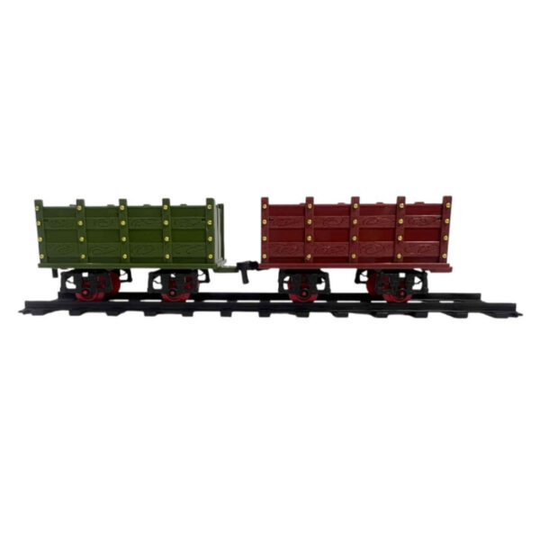 Classic Smoke Train Play set for Kids – 17-Piece Rechargeable Electric Train with Track Builder