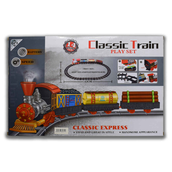 Classic Toy Train with Tracks – Detailed, Durable, Timeless, Perfect for Kids’ Play (2)