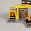 Construction Vehicle Parking Playset – Building Site Toy Kit with Plastic Construction Trucks
