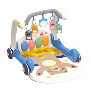 Cozy Brown Bear Baby Play Mat – Soft & Interactive Activity Gym