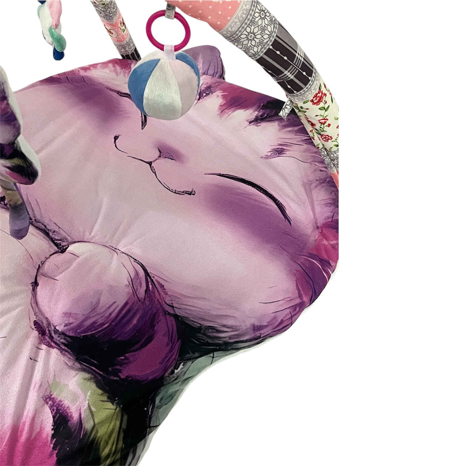 Cute 3D Cat Design Baby Play Mat – Ideal for Floor Play & Learning