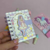 Cute Purple Fantasy Girl-Themed Notebook - 80 Sheets in Compact Size C7