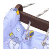 Danini Classic Wooden Baby Cradle – Portable Foldable Rocker for Newborn Comfort