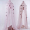 Decorative Bed Canopy – Simple and Beautiful Net Design with Pom-Pom Touches