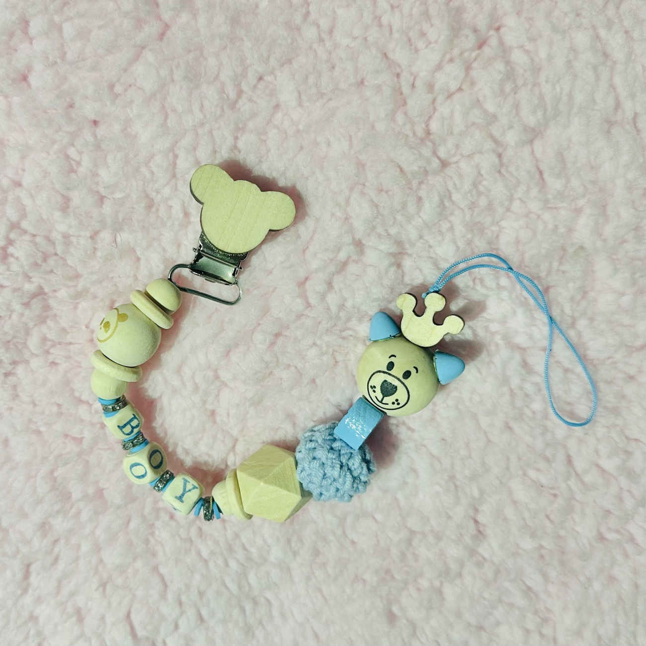 Durable Pacifier Clip for Boys & Girls – Prevents Lost or Dropped Pacifiers