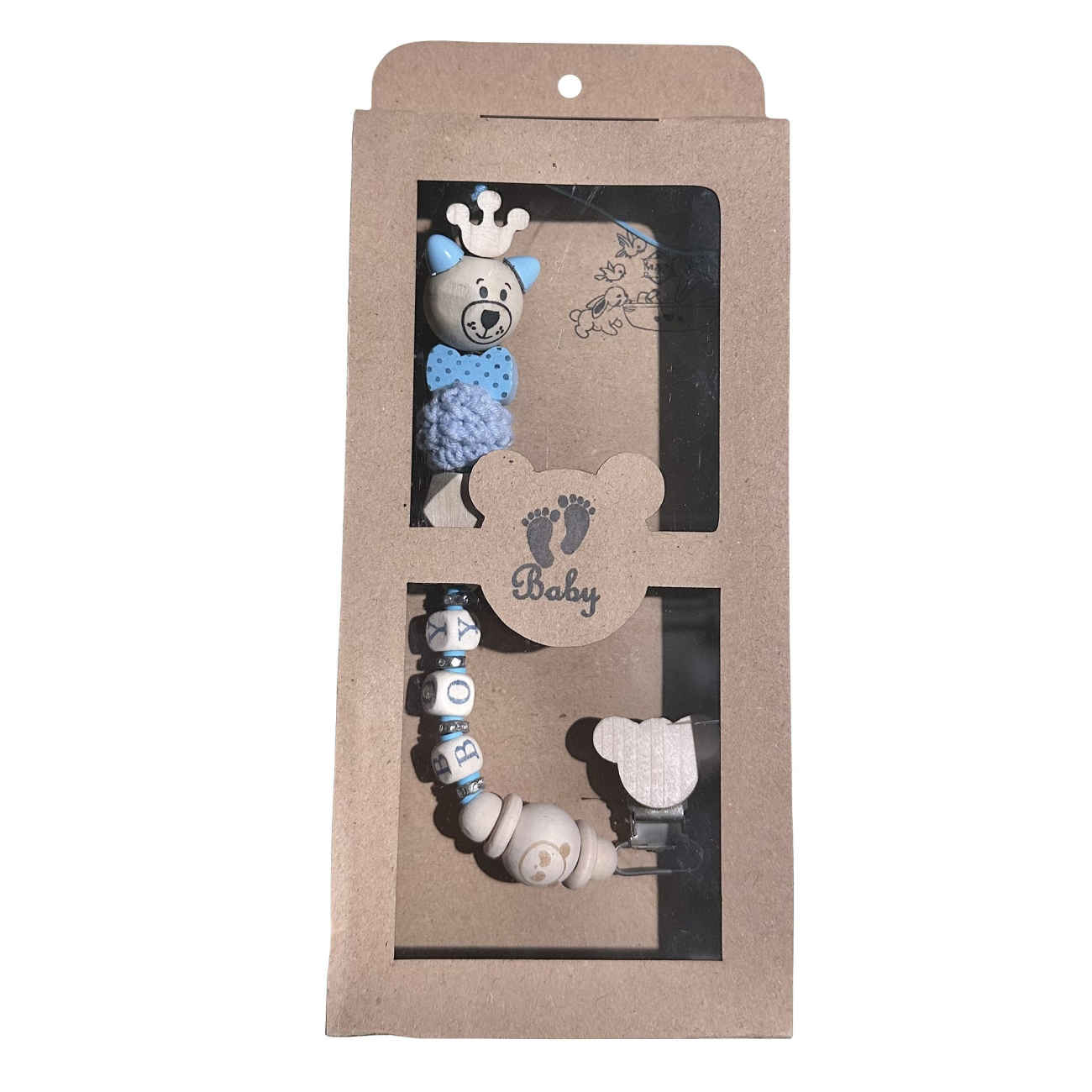 Durable Pacifier Clip for Boys & Girls - Prevents Lost or Dropped Pacifiers
