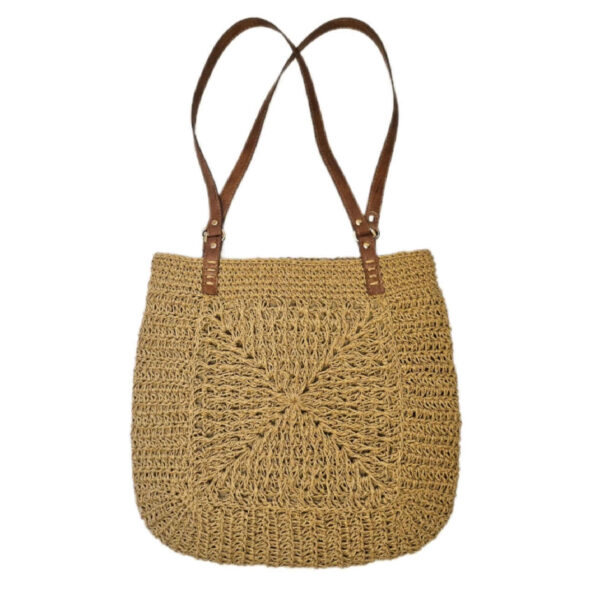 Eco-Friendly Raffia Beach Bag – Lightweight Handwoven Summer Tote (2)