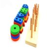 Educational Wooden Toy – Montessori Colorful Shapes Suitable for Kids