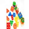Educational Wooden Toy – Montessori Colorful Shapes Suitable for Kids