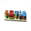 Educational Wooden Toy – Montessori Colorful Shapes Suitable for Kids