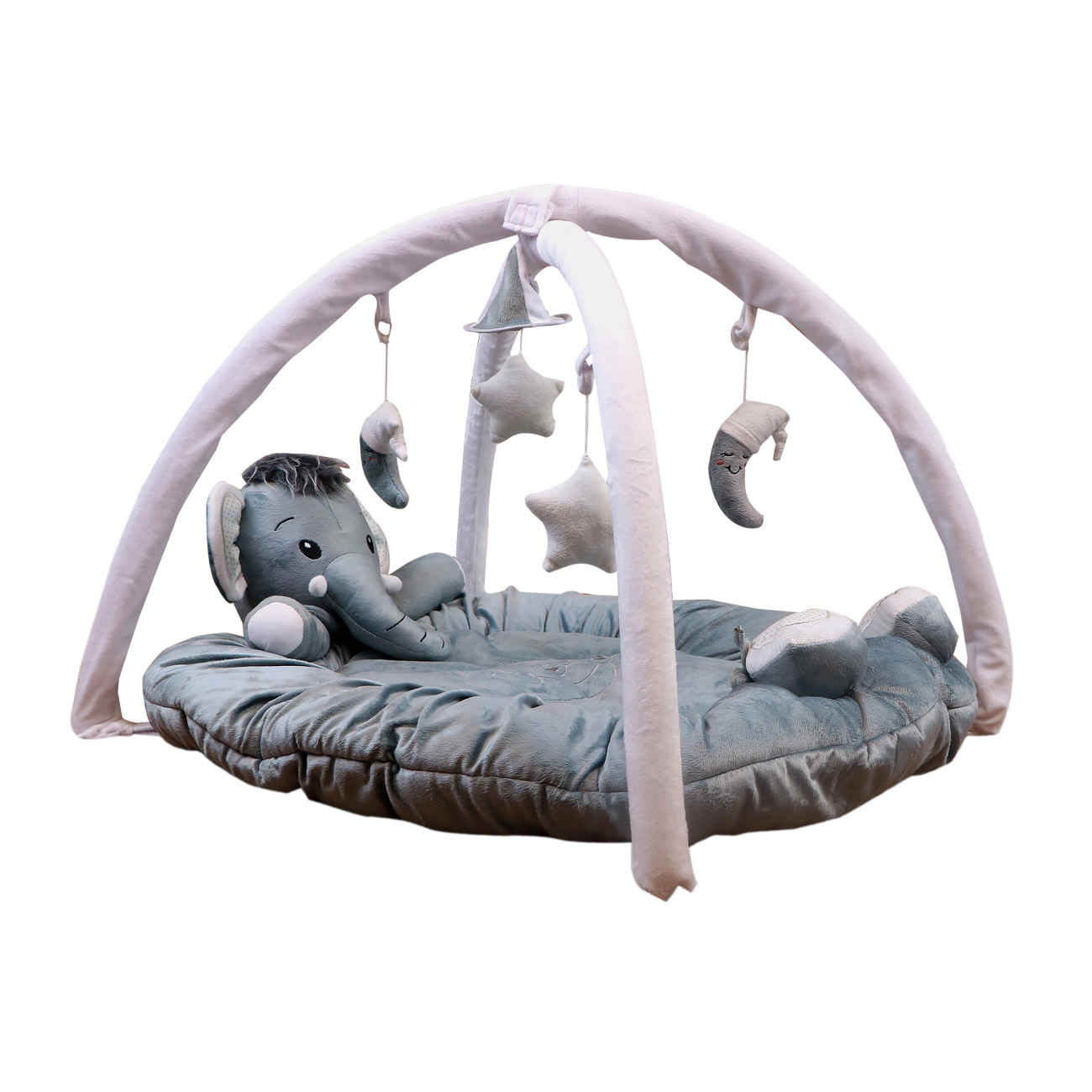 Elephant Baby Floor Mat with Soft Touch and Washable Material