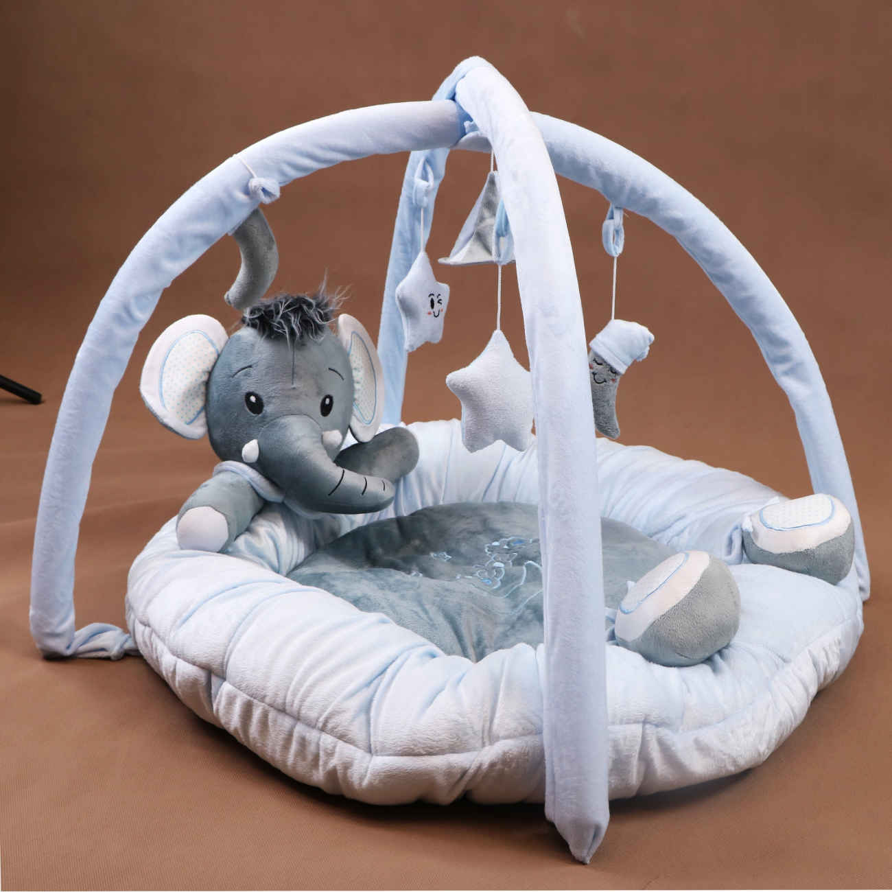 Elephant Baby Floor Mat with Soft Touch and Washable Material