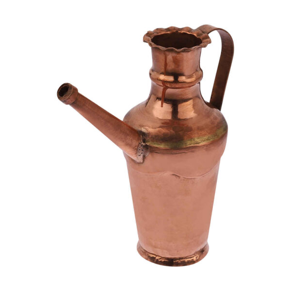 Handcrafted Persian Copper Decorative Aftabeh (Ewer) – Traditional Engraved Pitcher for Home Décor and Unique Gift