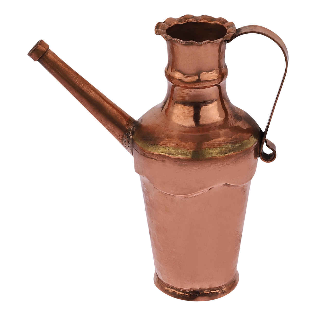 Handcrafted Persian Copper Decorative Aftabeh (Ewer) – Traditional Engraved Pitcher for Home Décor and Unique Gift