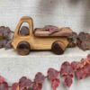 Handcrafted Solid Cherry Wood Truck Toy – Durable & Safe for Toddlers