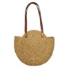 Handmade Crochet Raffia Summer Bag – Spacious Beach Shoulder Tote with Leather-Look Handles (1)