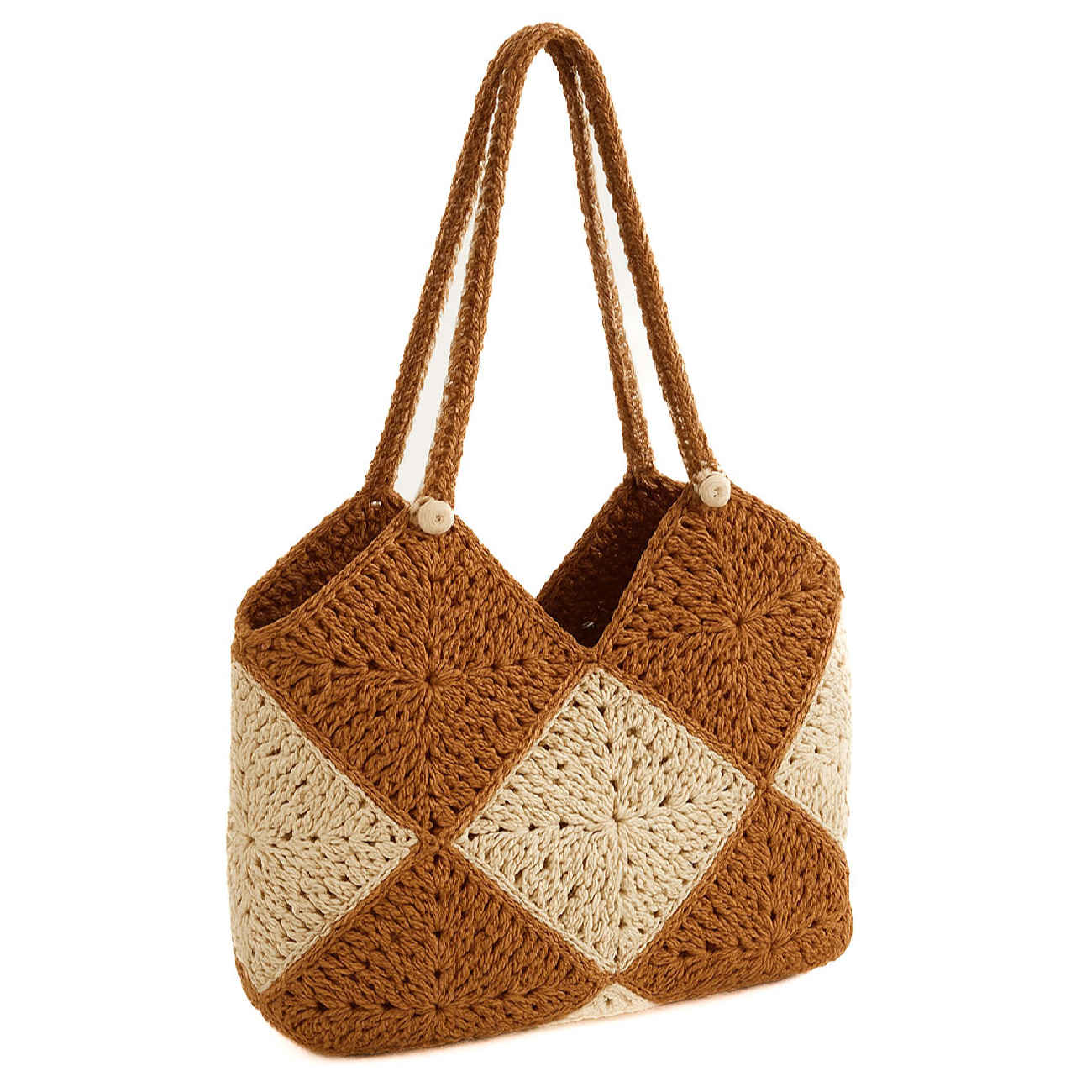 Handmade Crochet Raffia Bag– Ideal for Market Days and Travel