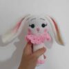 Handmade Knitted Bunny Baby Rattle – Soft & Safe Infant Toy