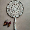 Handmade Knitted Wall Hanging – Dream Catcher Style for Home Decor