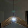 Handwoven Raffia Pendant Light – Modern Deformed Design Ceiling Lamp