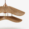 Handwoven Tulip Raffia Pendant Light – Elegant Boho Lamp for Home & Café Décor