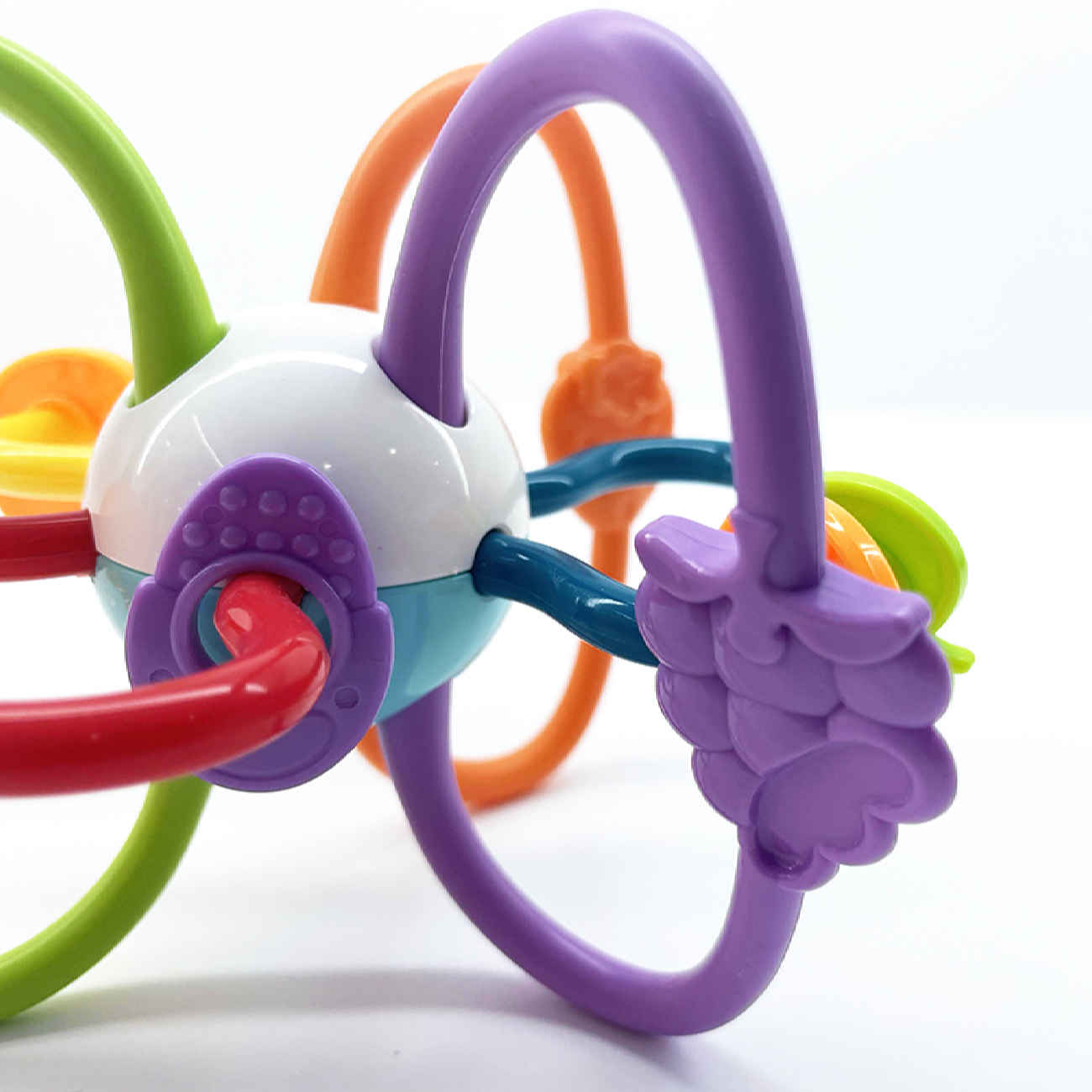 Hanger Baby Teether with Fun Galaxy Rattle & Fruit-Themed Design