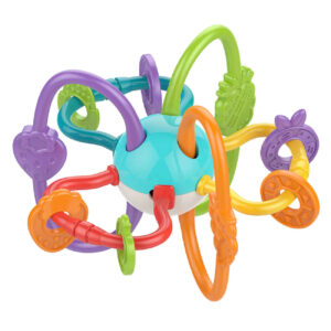 Hanger Baby Teether with Fun Galaxy Rattle & Fruit-Themed Design