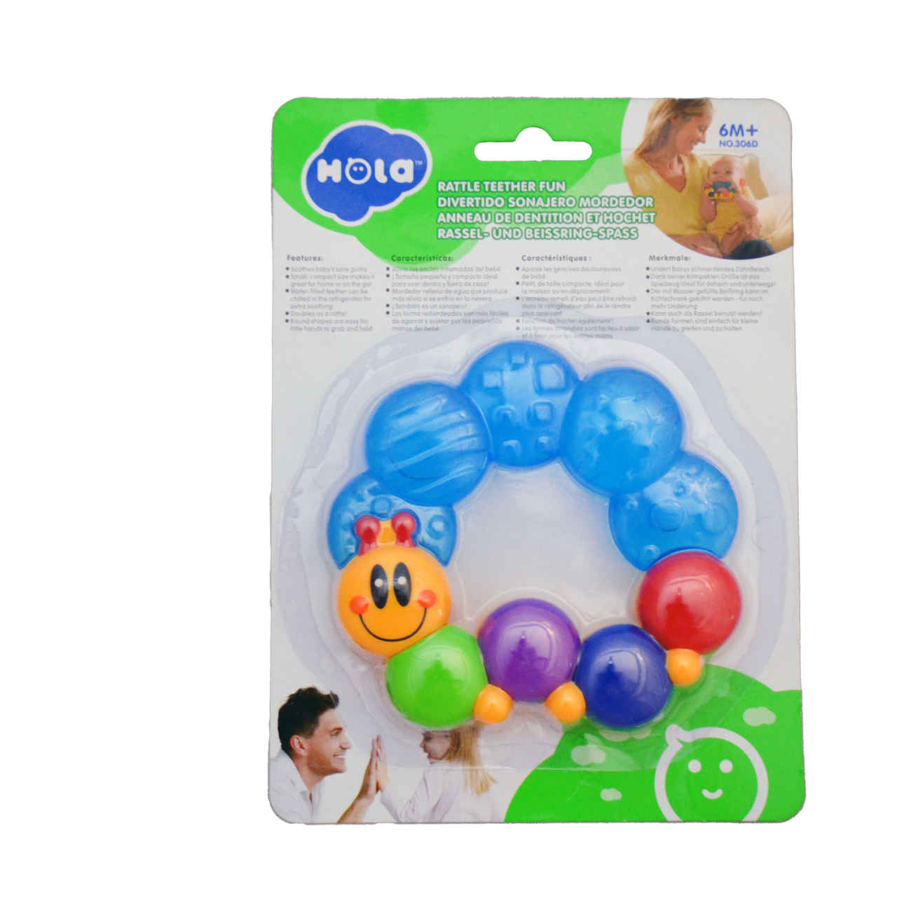 Hola Teething Toy for Babies – Lightweight & Colorful and Gum-Friendly Design