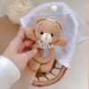 Hypoallergenic Knitted Bear Rattle – Suitable for Infants to Stimulate Sensory Development