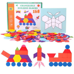 Kids’ Wooden Geometric Toy – Shape Recognition & Learning