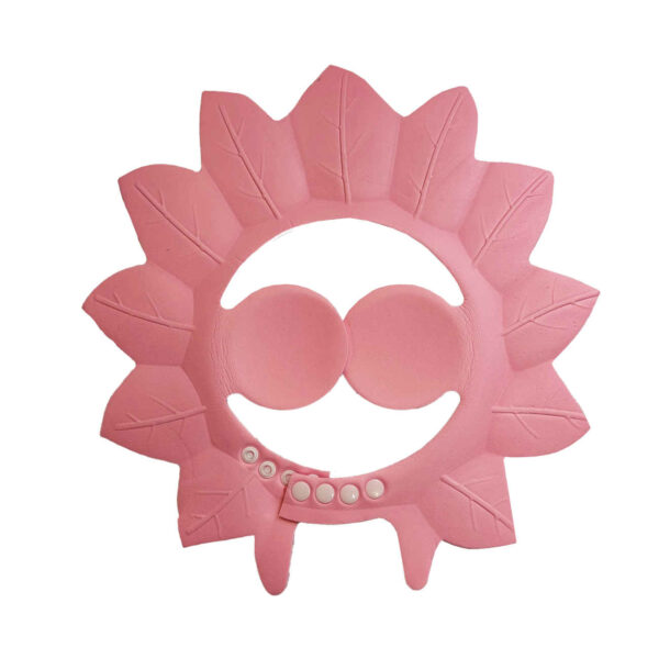 Leaf Design Adjustable Baby Shower Cap – Soft Foam Protection (2)