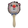 Lion-Themed Baby Rattle with Wooden Handle – Safe & Fun Toy for Infants