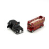London Bus & Taxi Die-Cast Model Set – Classic UK Vehicle Collection - 2 Pieces