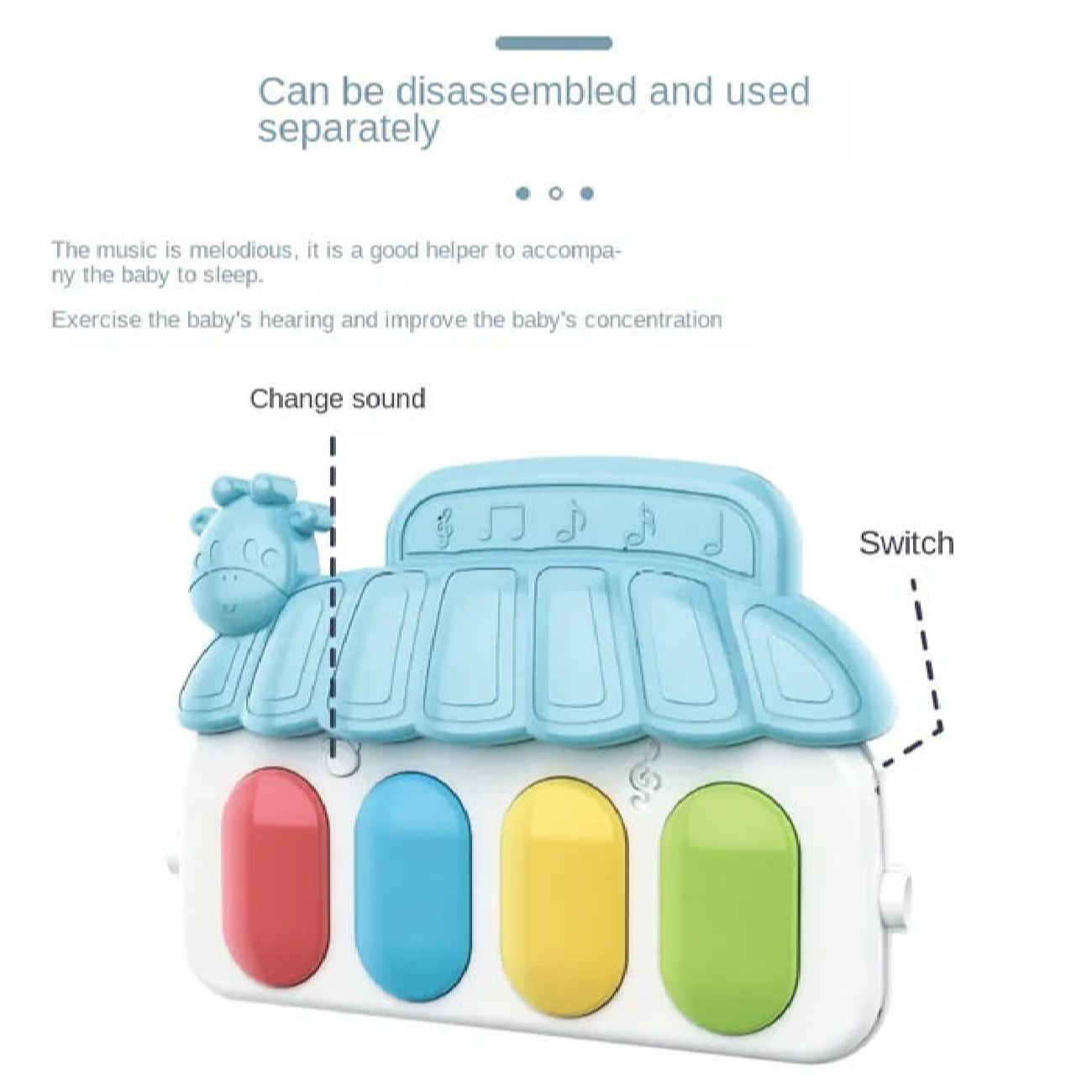 Magical Unicorn Baby Play Mat – Multifunctional Sensory & Activity Gym for Newborns