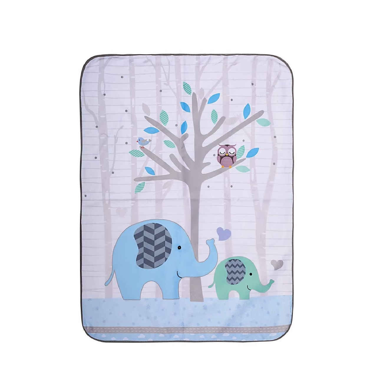 Mamaphant Baby Play Mat with Plush Toys and Changing Pad