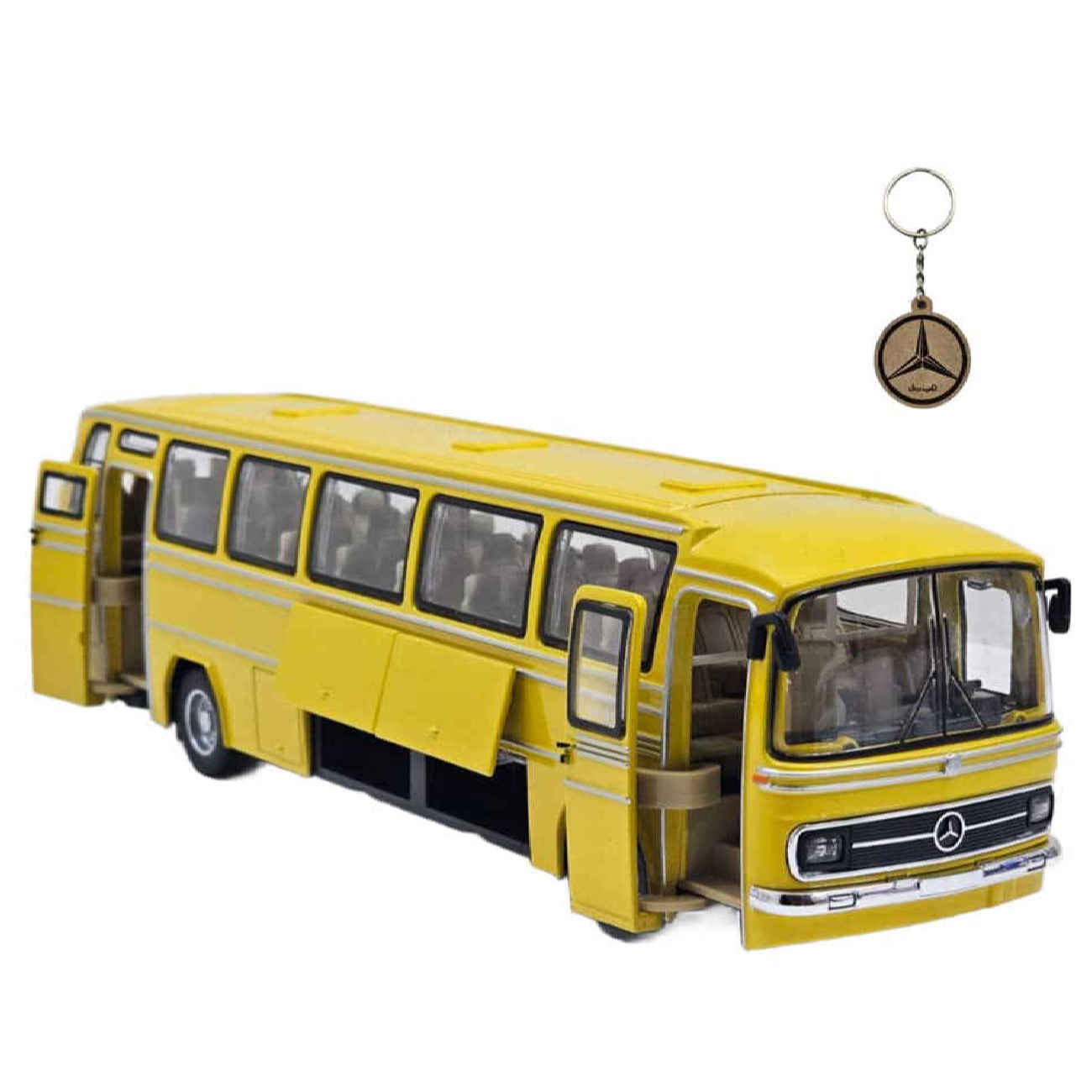 Mercedes-Benz 302 Bus Model – Die-Cast & Musical & Light-Up with Keychain