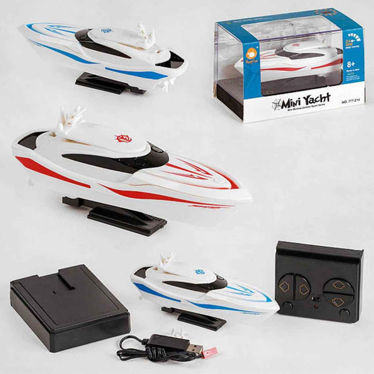 Mini Palm-Size White RC Boat for Kids Ages 8 and Up – Durable Waterproof Design