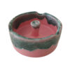 Modern Ceramic Ashtray for Indoor & Outdoor Use in Pink