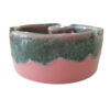 Modern Ceramic Ashtray for Indoor & Outdoor Use in Pink