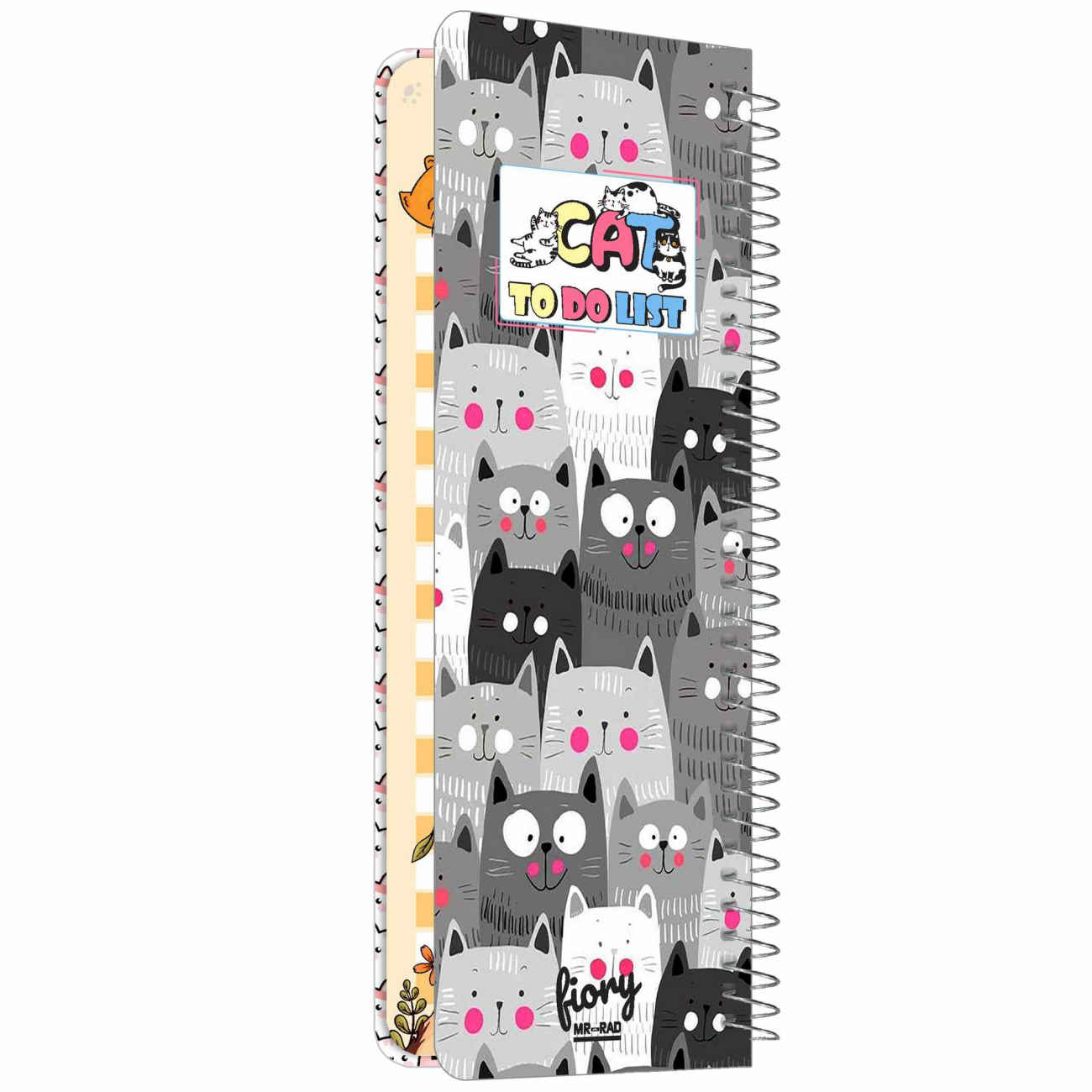 Mr. Rad To-Do List Notebook – Charming Fancy Cats Design