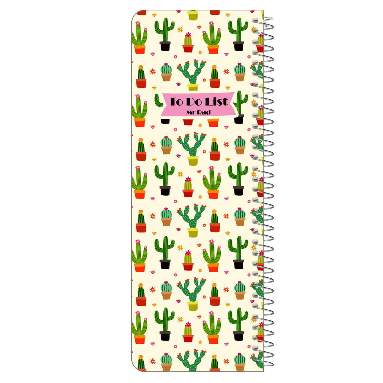 Mr. Rad To-Do List Notebook – New Cactus Design Organized Note-Taking