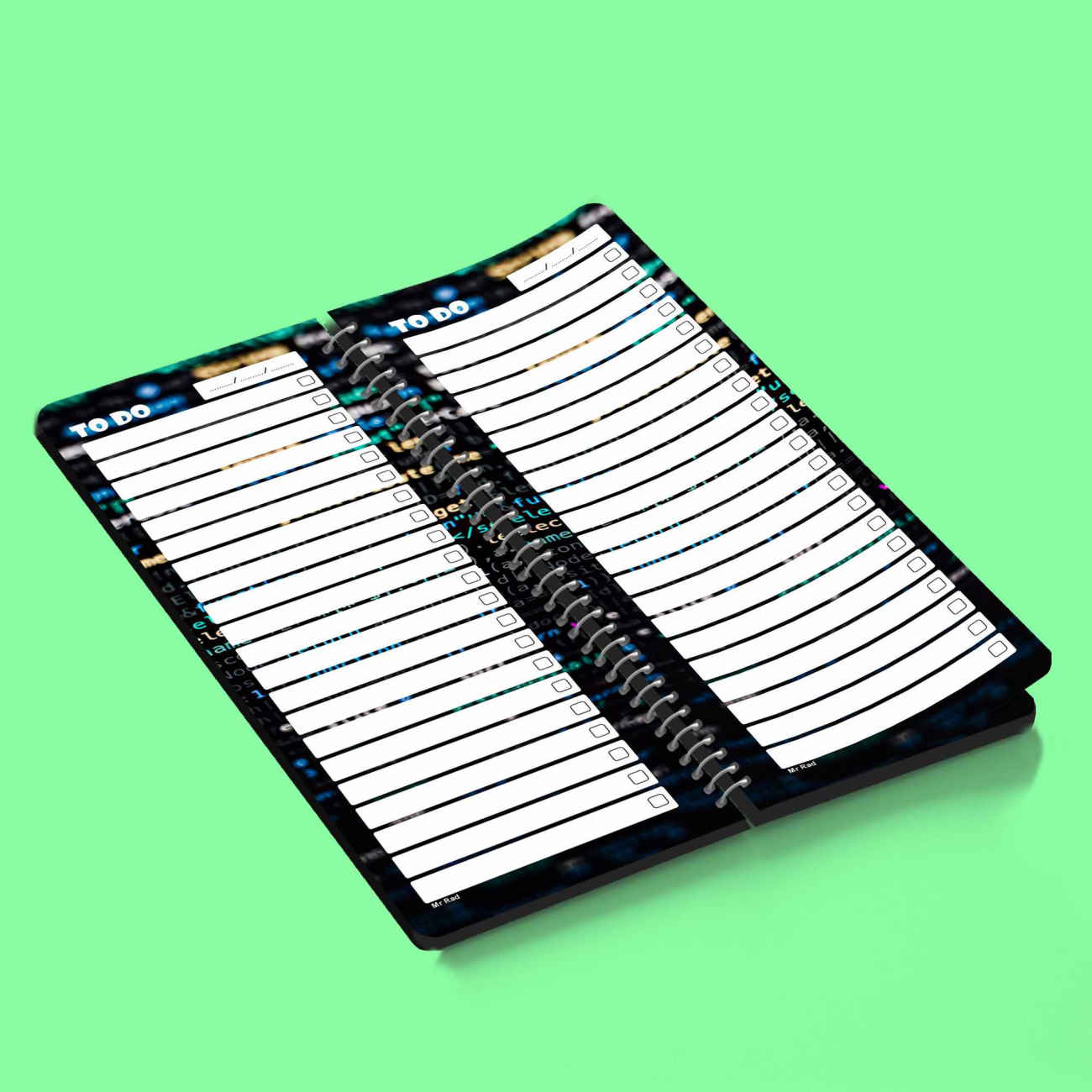 Mr. Rad To-Do List Notebook – Programming & Coding Theme