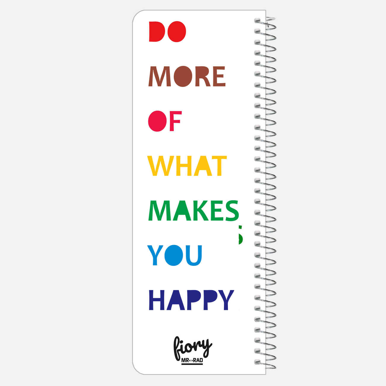 Mr. Rad To-Do List Notebook – Rainbow Design with Inspirational Quote