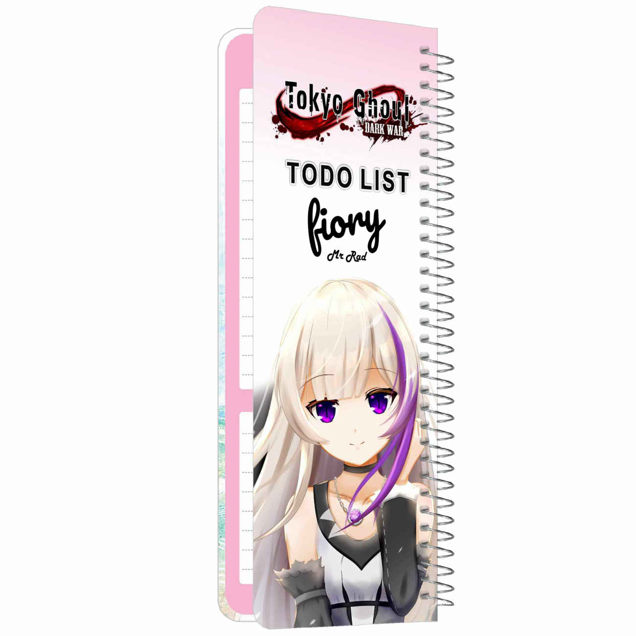 Mr. Rad To-Do List Notebook – Tokyo Ghoul Anime Design