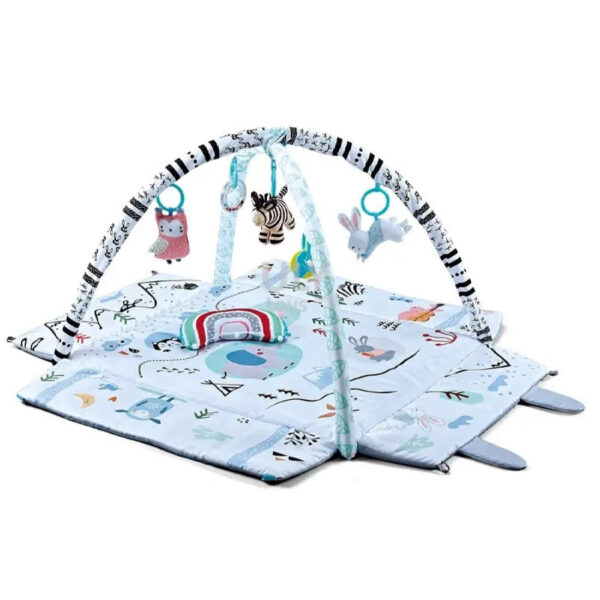 Multi Use Baby Play Mat with Rabbit and Zebra Print (4)