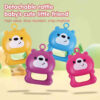 Multifunctional Baby Play Mat – Cartoon Bus Design with Hanging Toys & Piano